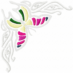 Butterfly Embroidery Design 6